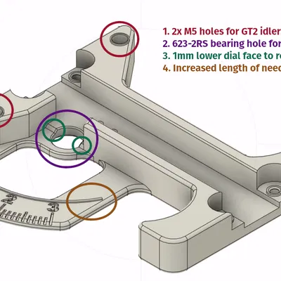 Dụng cụ đo sức căng dây đai GT2 tích hợp thêm vòng bi
