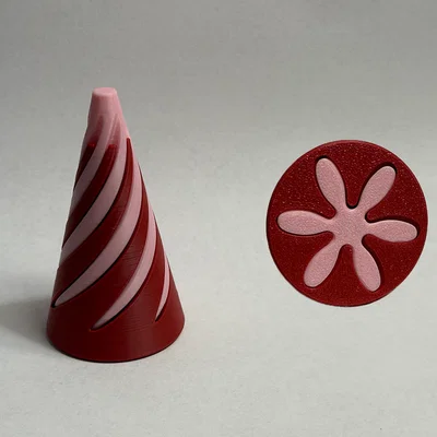Mô hình Flower-Cone Passthrough (Lỗ thông hình bông hoa)