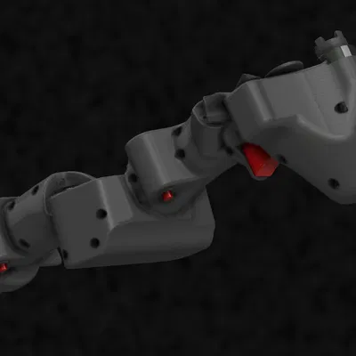 Tay cầm AH-64 Collective Grip in 3D