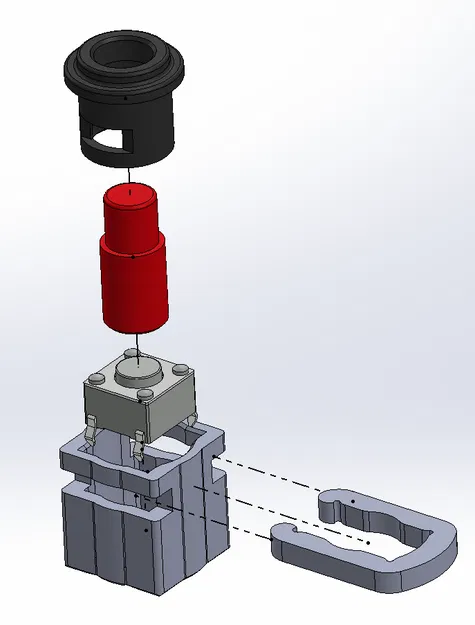 Tay cầm AH-64 Collective Grip in 3D - Image 8