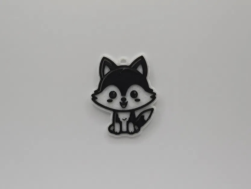 Móc khóa chú sói nhỏ đáng yêu - Mô hình in 3D dễ thương - Image 1