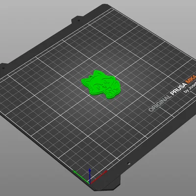 Móc khóa chú sói nhỏ đáng yêu - Mô hình in 3D dễ thương