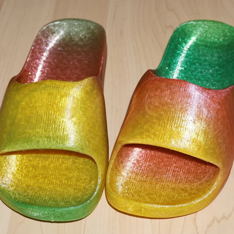 Dép Slide In 3D Hoàn Toàn - Đế Họa Tiết Sóng