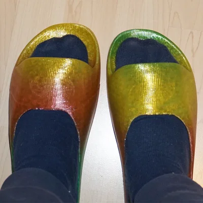 Dép Slide In 3D Hoàn Toàn - Đế Họa Tiết Sóng