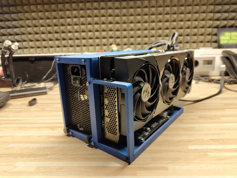 Vỏ case eGPU gắn ngoài ATX dùng cáp Oculink SFF 8612 SFF 8611 - Image 1