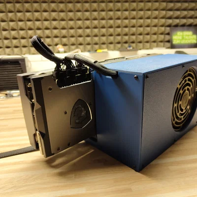 Vỏ case eGPU gắn ngoài ATX dùng cáp Oculink SFF 8612 SFF 8611