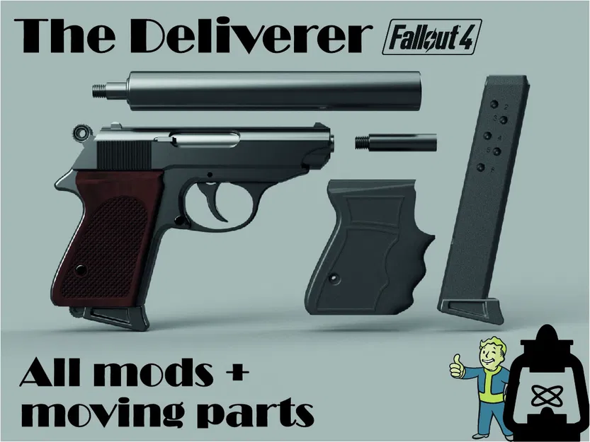 Walther PPK - Bản sao Fallout 4 - The Deliverer V3 - Image 1