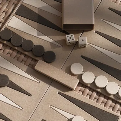 Bộ cờ Backgammon 3D độc đáo, thiết kế mô-đun dễ in