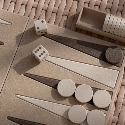 Bộ cờ Backgammon 3D độc đáo, thiết kế mô-đun dễ in