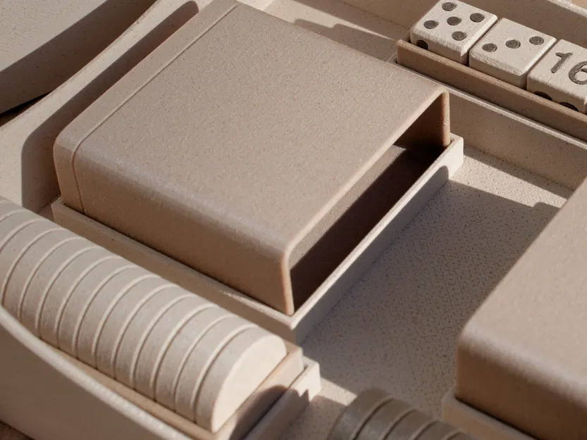 Bộ cờ Backgammon 3D độc đáo, thiết kế mô-đun dễ in - Image 7