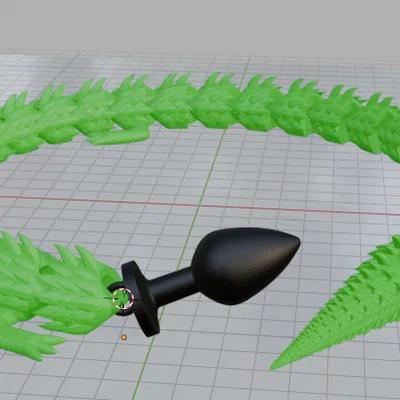 Mô hình rồng khớp nối 3D độc đáo (Articulated Dragon Plug)