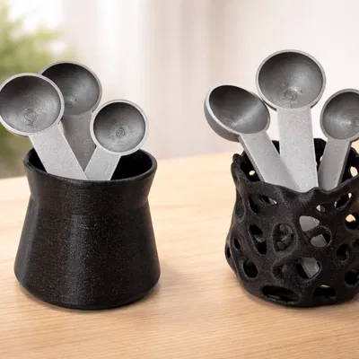 Bộ Muỗng Đong Cà Phê & Đế (1-5 Cốc): Cho Tách Cà Phê Hoàn Hảo - Mọi Lúc Mọi Nơi!