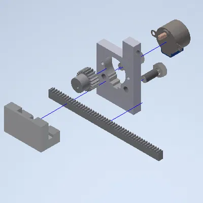 Bộ truyền động tuyến tính (Linear actuator) dùng động cơ 28BYJ-48