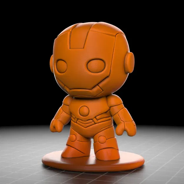Mô hình Iron Man phiên bản Chibi đáng yêu - File in 3D STL - Image 1