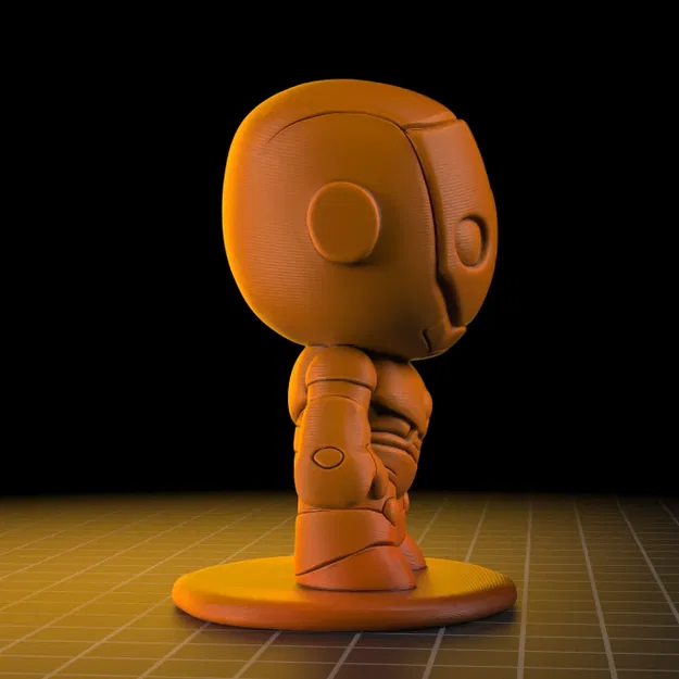 Mô hình Iron Man phiên bản Chibi đáng yêu - File in 3D STL - Image 2