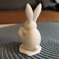 Mô hình 3D chú thỏ ôm trái tim trang trí Lễ Phục Sinh xinh xắn - Thumbnail 4