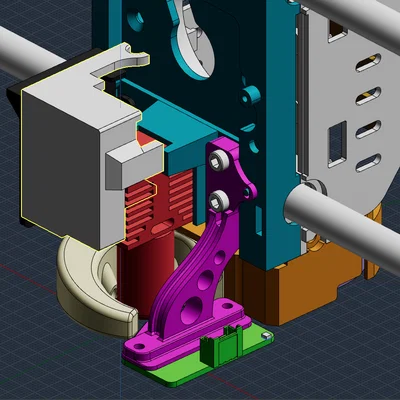 Nắp che quạt đầu in Qidi Plus 4 (Hotend Fan Shroud) - Bảo vệ tối ưu