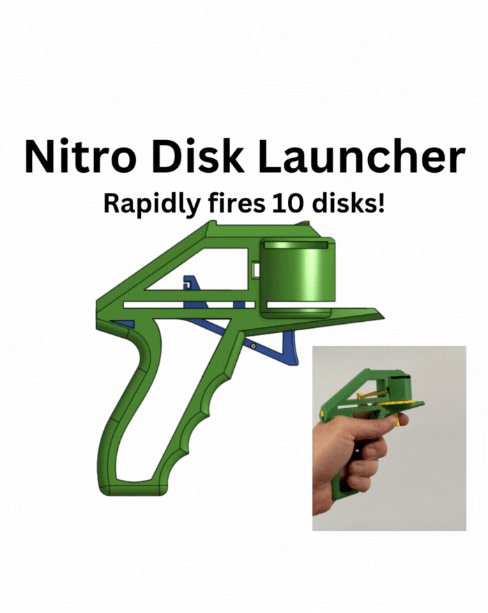 Nitro Disk Launcher - Súng Bắn Đĩa Futuristic - Image 1