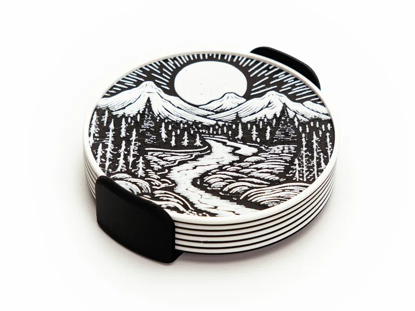 Đế lót ly Mountain Coasters - Image 4