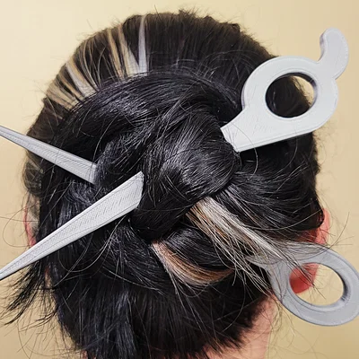 Kẹp tóc tạo kiểu hình cây kéo (Scissor Hair Sticks) độc lạ