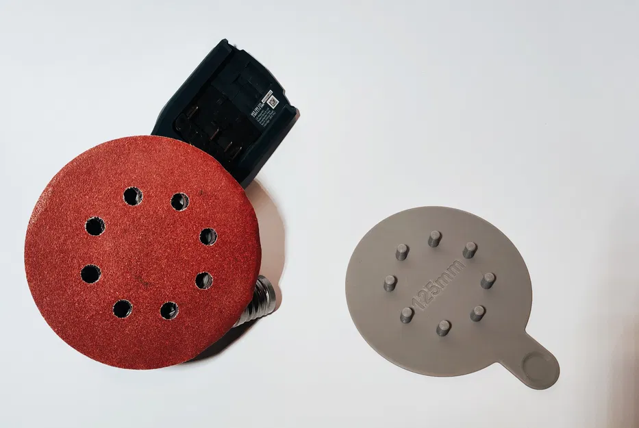 Dụng cụ hỗ trợ căn chỉnh giấy nhám 125mm cho máy chà nhám - Image 4