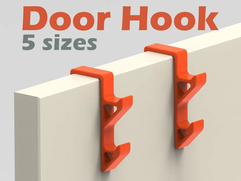 Móc treo đồ gắn cửa đa năng - 5 kích thước tiện lợi cho mọi gia đình - Image 1