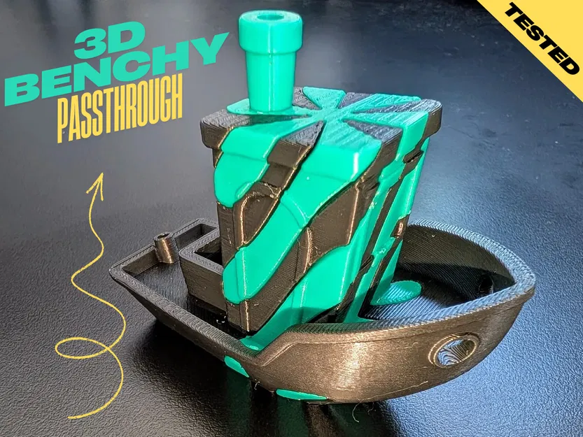 3D Benchy Passthrough HQ - Phiên bản in 3D chất lượng cao - Image 1