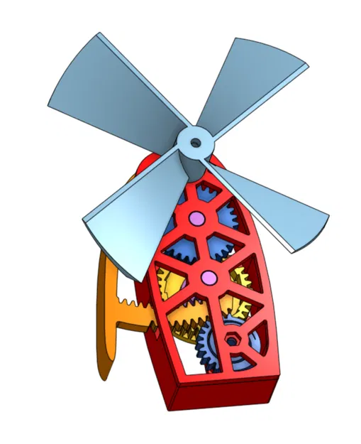 Quạt Bóp Cơ Chế Bánh Cóc (Ratcheting Squeeze Fan) - Image 1