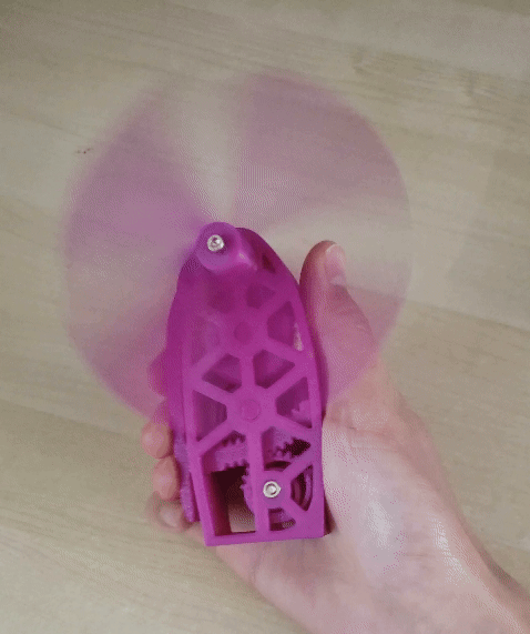 Quạt Bóp Cơ Chế Bánh Cóc (Ratcheting Squeeze Fan) - Thumbnail 2