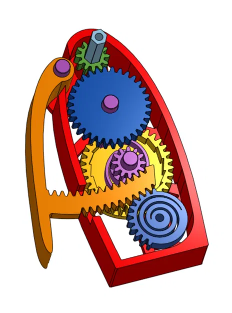 Quạt Bóp Cơ Chế Bánh Cóc (Ratcheting Squeeze Fan) - Image 3