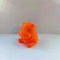 Mô hình chú hà mã dễ thương (Cute Hippo) in 3D trang trí bàn - Thumbnail 3