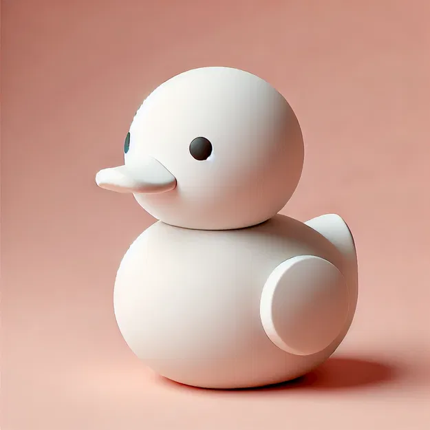 Mô hình chú vịt con đáng yêu (Cute Duck) in 3D dễ thương - Image 1