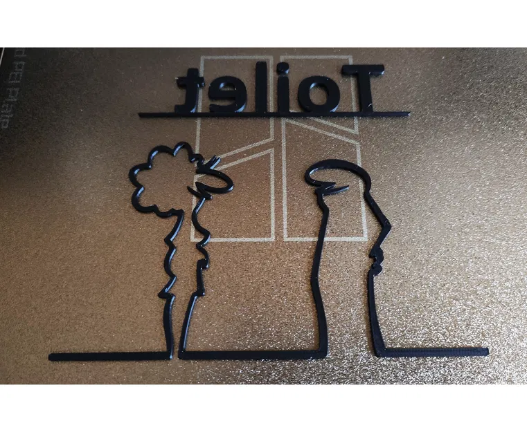 Bảng treo cửa nhà vệ sinh hình nhân vật La Linea (Balum Balum) độc đáo - Image 2