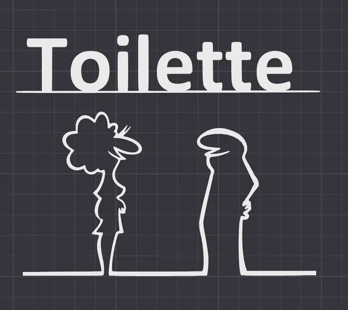 Bảng treo cửa nhà vệ sinh hình nhân vật La Linea (Balum Balum) độc đáo - Image 3