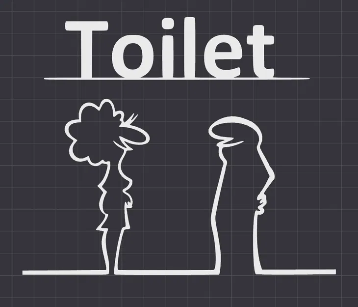 Bảng treo cửa nhà vệ sinh hình nhân vật La Linea (Balum Balum) độc đáo - Image 4