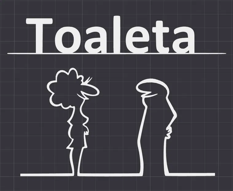 Bảng treo cửa nhà vệ sinh hình nhân vật La Linea (Balum Balum) độc đáo - Image 5