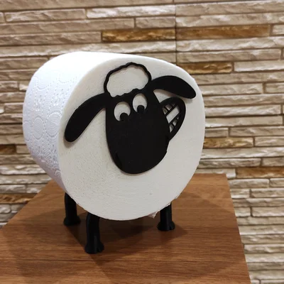Giá đỡ giấy vệ sinh hình cừu Shaun đáng yêu (3D Printed)