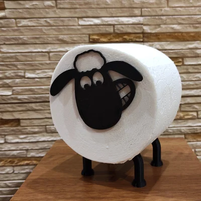 Giá đỡ giấy vệ sinh hình cừu Shaun đáng yêu (3D Printed)
