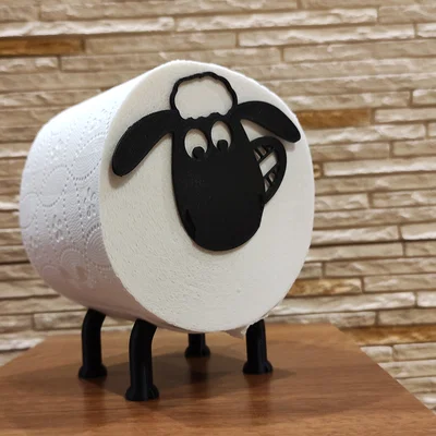 Giá đỡ giấy vệ sinh hình cừu Shaun đáng yêu (3D Printed)