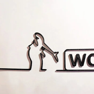Móc treo cửa WC hình nhân vật La Linea (Balum Balum) kinh điển