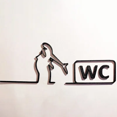 Móc treo cửa WC hình nhân vật La Linea (Balum Balum) kinh điển