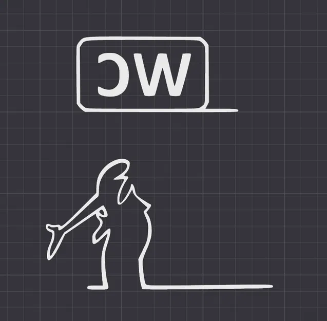 Móc treo cửa WC hình nhân vật La Linea (Balum Balum) kinh điển - Image 5