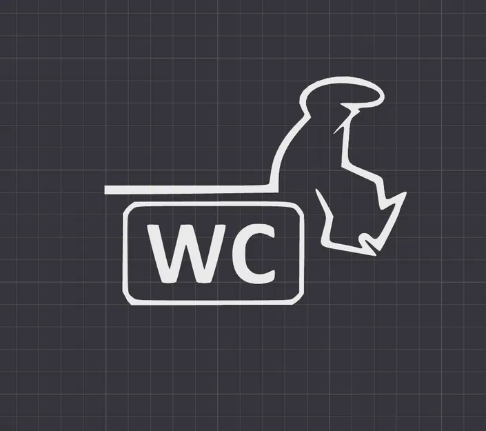 Bảng treo cửa WC hình nhân vật La Linea (Balum Balum) kinh điển - Image 2