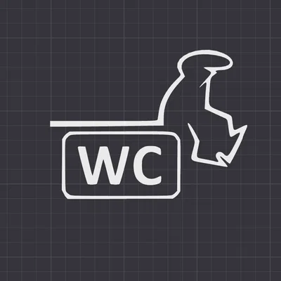 Bảng treo cửa WC hình nhân vật La Linea (Balum Balum) kinh điển