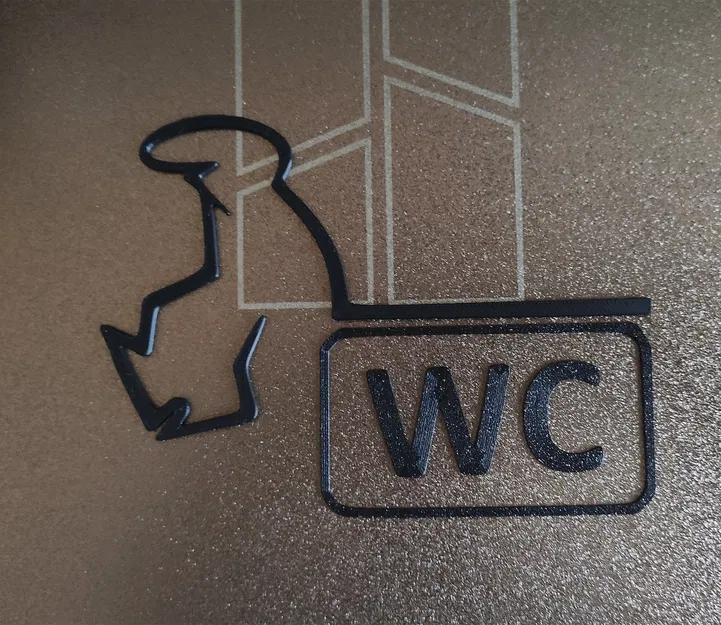 Bảng treo cửa WC hình nhân vật La Linea (Balum Balum) kinh điển - Image 3