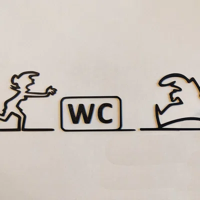 Móc treo cửa WC hình nhân vật La Linea (Balum Balum) kinh điển