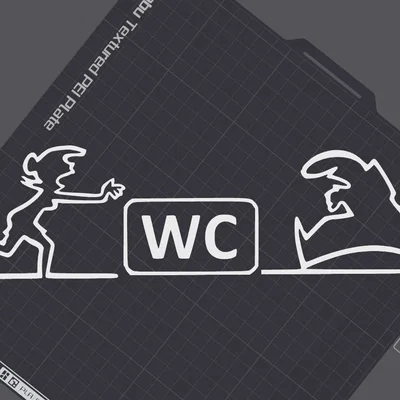 Móc treo cửa WC hình nhân vật La Linea (Balum Balum) kinh điển