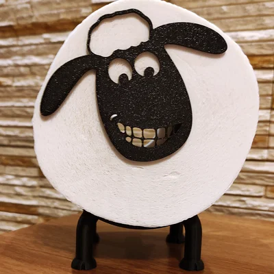 Shaun the Sheep Toilet Paper Roll Holder v3