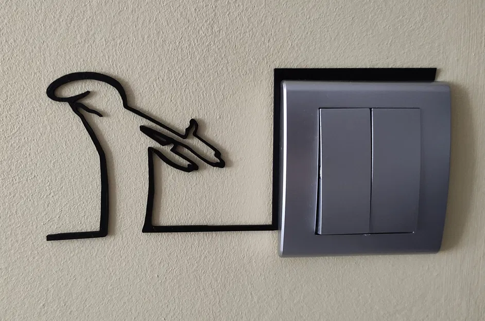 Mô hình công tắc đèn hài hước – Lấy cảm hứng từ "La Linea Balum Balum" 2 - Image 1