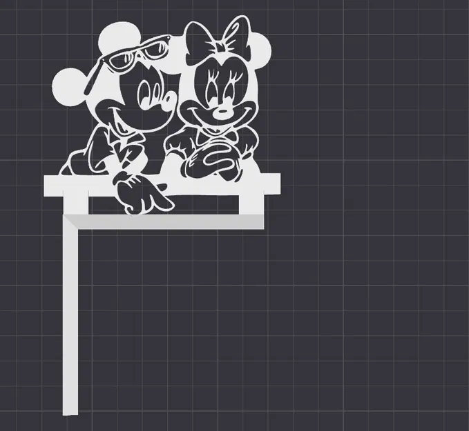 Nắp che công tắc đèn trang trí – Mickey và Minnie Mouse - Image 2